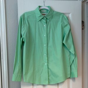 Talbots Green Button Down Shirt